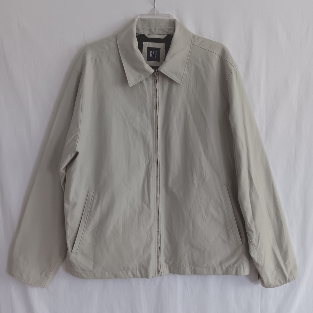 Gap Harrington Vintage Jacket Mens Large EUC Full Zip Mesh Lined Coat